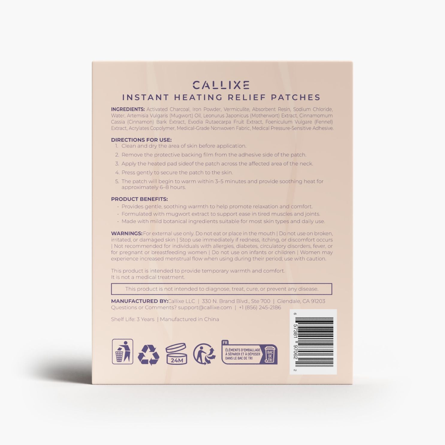 Callixe Heat Therapy Patches